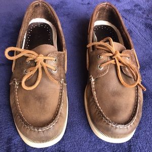 Brown/White Mens Sperrys sz 8.5
